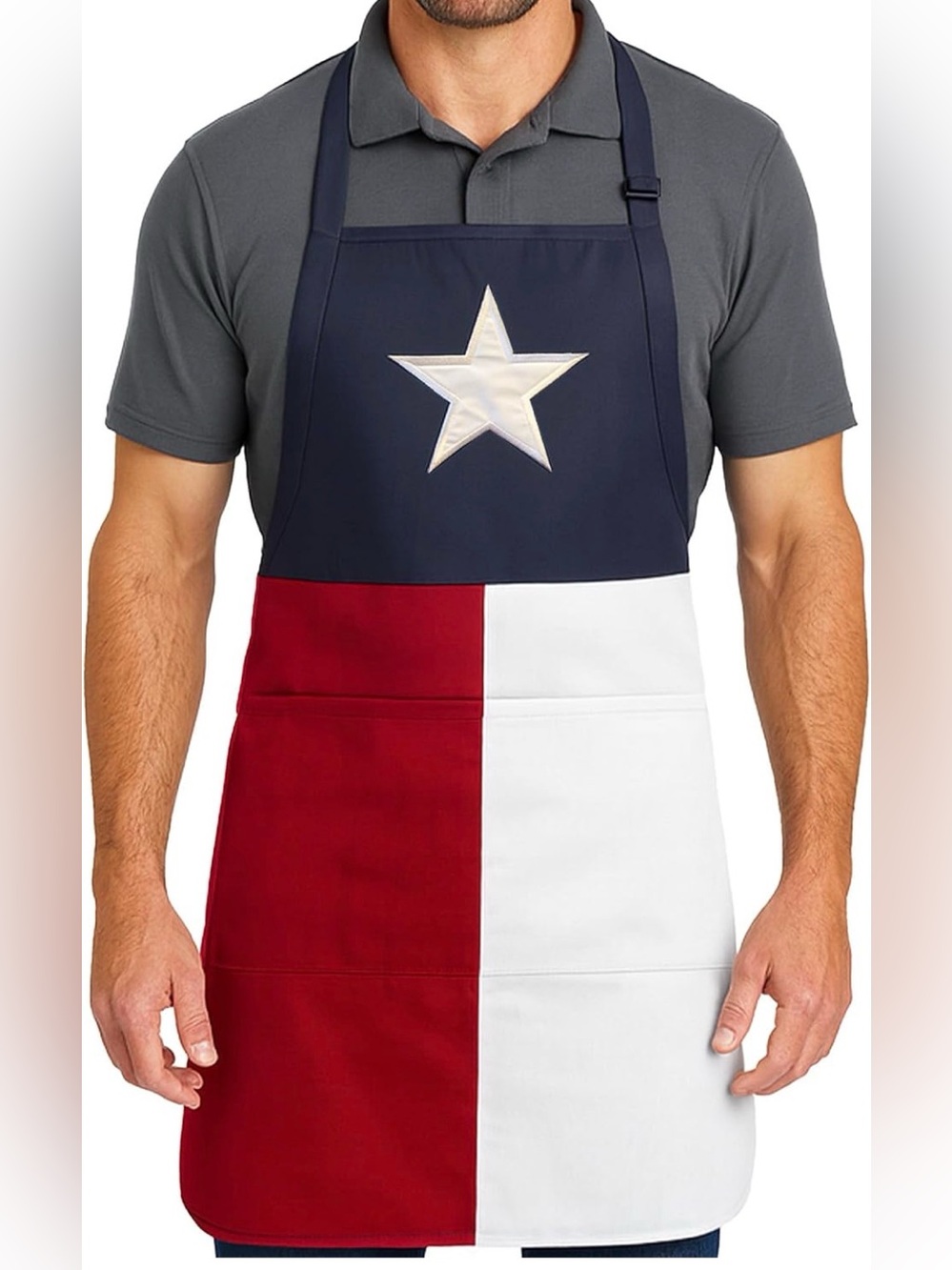 Texas Flag Apron great for rodeo & football tailgate season BBQ Cookoff